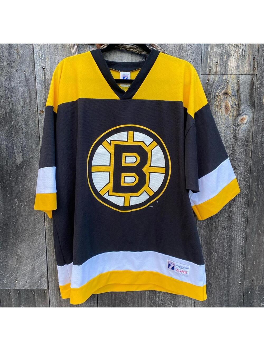 Vintage Boston Bruins Hockey NHL Jersey Bourque #77 Size XL